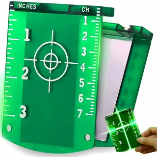 Zieltafel Laserzieltafel für Kreuzlinienlaser, Laserwasserwaage, Laser Zielscheibe Magnetische Laser Zieltafel Laserzielgerät mit Reflektoren Retoo