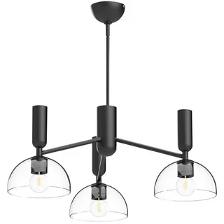 Elstead Lighting Kronleuchter , Schwarz , Metall, Glas , 36.3 cm , höhenverstellbar , Lampen & Leuchten, Leuchtenserien