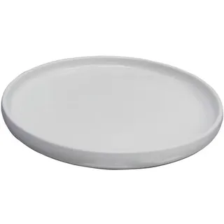 Novel Speiseteller , Weiß , Keramik , Uni , rund , Lfgb , handgemacht , Geschirr, Teller, Speiseteller