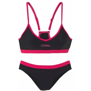 VENICE BEACH Bustier-Bikini mit abgetönten Details, schwarz