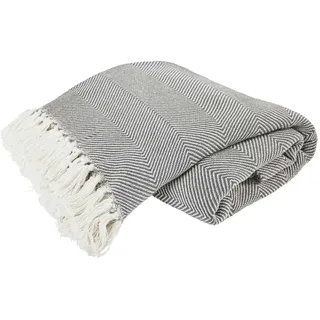 Primera Bettüberwurf 280 x 250 cm Grau/Weiß