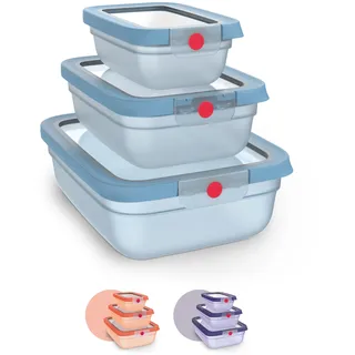 Emsa »oneClick« Set, 3 tlg. tlg. verschlossen mit nur 1 x Klick, 100% dicht, made in Germany