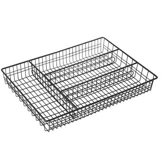 Urban Living Kitchen Basar Besteckkasten aus Metall, 4 verschiedene Farben, 36 x 26,5 x 4,5 cm