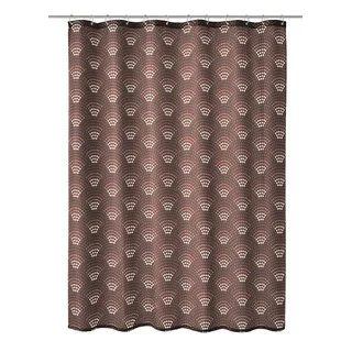 KLEINE WOLKE Duschvorhang Bow 180 x 200 cm braun