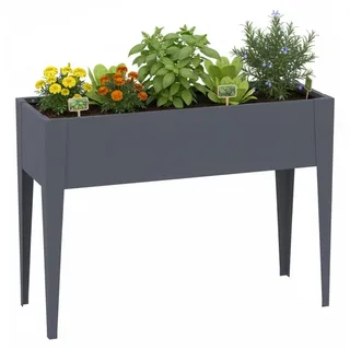 Westmann Vedura M Metall Balkon Hochbeet Anthrazit - Grau