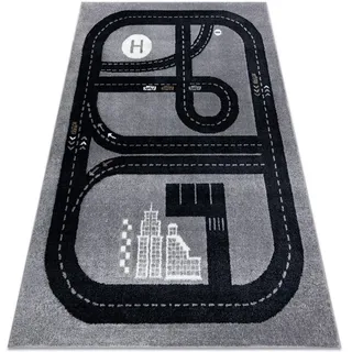 RugsX Teppich Fun Track Kinderteppich für Babyzimmer, Spielteppiche, Kinderzimmer,