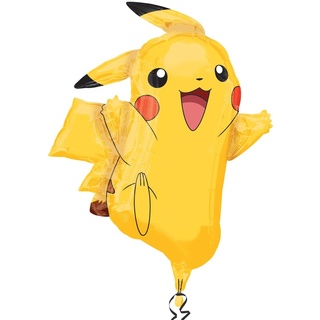 Anagram Amscan 2946001 - Super Shape Folienballon Pikachu, Größe circa 62 x 78 cm, Heliumballon, Geburtstag, Dekoration