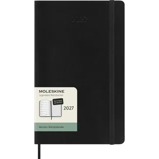 Moleskine Wochen Notizkalender 2027 Schwarz