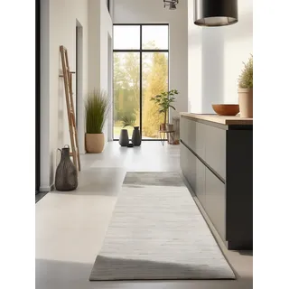 HANSE HOME Dhaka Juteteppich 80 x 200 cm Braun/Grau