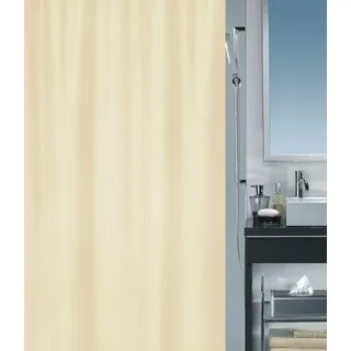 Spirella Schimmel Duschvorhang-Anti-Bakteriell, waschbar, wasserdicht-Polyester, „Primo “ 240x180cm Beige, Sergé 240 X 180 cm