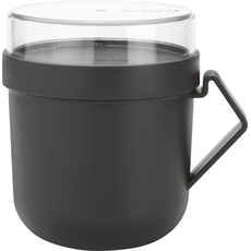Bild Suppenbehälter Make & Take 600 ml, Dunkelgrau, Lunchbox, Grau, Transparent