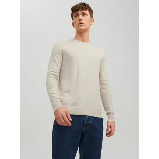 JACK & JONES Rundhalspullover Beige XS