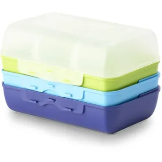 Emsa Variabolo rechteckig Aufbewahrungsbehälter-Set, 4-tlg. Boys (517053)