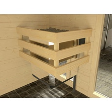 Bild von Massivholz-Sauna Valida Gr. 1 Sparset 4,5 kW BioS inkl. Steuerung