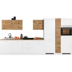 Bild MÖBEL Küchenzeile »Kehl«, ohne E-Geräte, Breite 390 cm, für Kühl/Gefrierkombination, weiß
