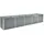 Hochbeet Verzinkter Stahl 400 x 80 x 45 cm Grau