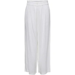 ONLY Damen Onltokyo Hw Linen Blend St Pant Pnt Noos Hose, Bright White, S / 30L EU