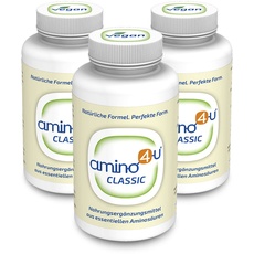 Amino4U Set Sparpaket alle 8 essentiellen Aminosäuren Muskelaufbau 3 x 120g Dose