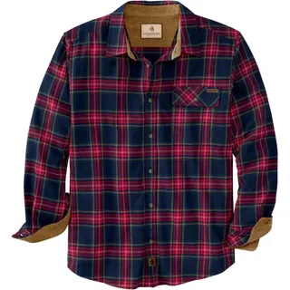 Legendary Whitetails Herren Buck Camp Shirt Hemd mit Button-Down-Kragen, Karomuster, Rot, 3XL/Tall