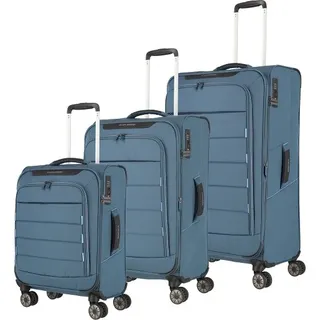 Travelite SKAII Koffer-Set 4-tlg. blau/lightblue