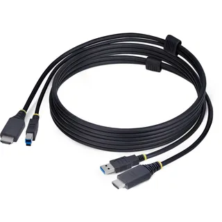 Startech StarTech.com 1,8m HDMI und USB 5Gbps KVM Kabel, 4K 60Hz, HDMI 2.0 und USB 3.2 Kombikabel für KVM Switch/Umschalter