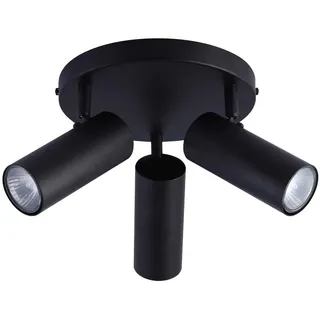 Deckenstrahler , Schwarz , Metall , 37x16x37 cm , Lampen & Leuchten, Leuchtenserien