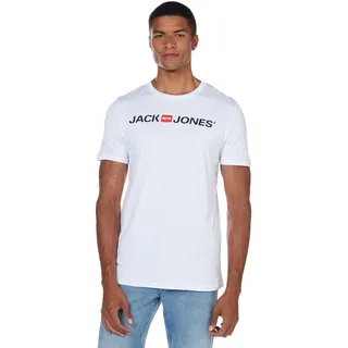 JACK & JONES Logoshirt Corp mit Kurzarm in Weiß-M