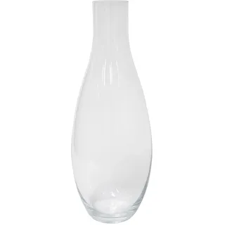Bodenvase in Flaschenform aus Glas, transparent, 23 x 23 x 56 cm