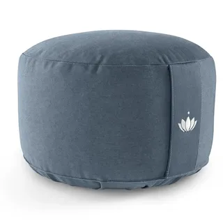 Lotuscrafts Yogakissen Meditationskissen Extra Hoch - Sitzhöhe 20cm - Waschbarer Bezug aus Baumwolle - Yoga Sitzkissen mit Dinkelfüllung - GOTS Zertifiziert
