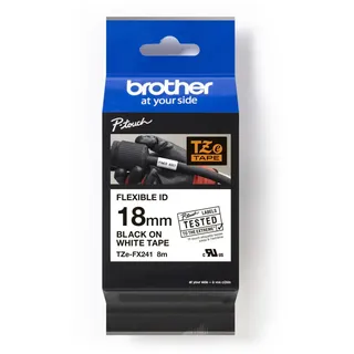 Brother Schriftband TZe-FX241 Schwarz 18 mm x 8 m