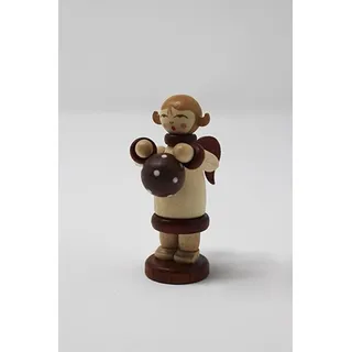 Miniaturfigur Weihnachtsengel mit Ball Höhe 5 cm Himmelsbote Spielengel Cherub