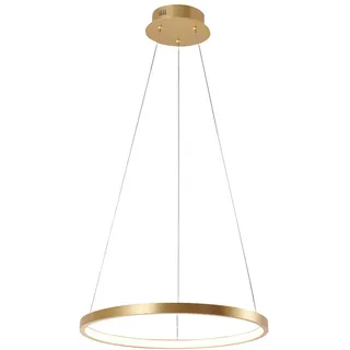 just light. Just Light Pendelleuchte Circle 1-flg. Ø 40 cm Goldfarben/Metall