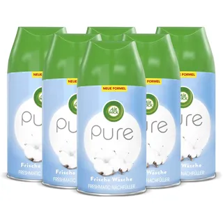 Airwick Air Wick Freshmatic Max – Nachfüller Set – Automatisches Raumspray – Raumduft Frische Wäsche– 6 x 250 ml Nachfüller