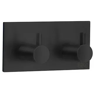 Haken , Schwarz , Metall , 9x4.5x3 cm , Garderobe, Garderobenhaken, Kleiderhaken