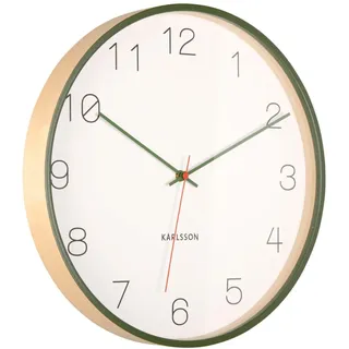 Karlsson Wanduhr Joy 40 cm Ø40cm grün