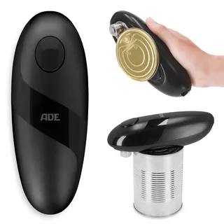 ADE Elektrischer Dosenöffner | perfekt für Senioren | praktischer Deckelöffner mit Magnet und Haken | ohne scharfe Kanten | inkl. Batterien