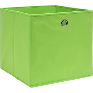 vidaXL Aufbewahrungsboxen 10 Stk. Grün 32x32x32 cm Stoff - Grün