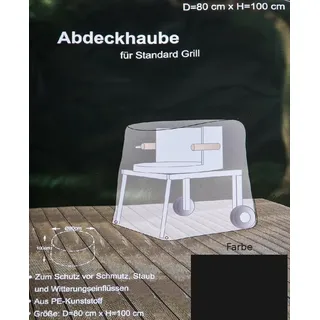 Abdeckhaube anthrazit für Grill Schutzhülle Abdeckplane Schutzhaube 80x100cm