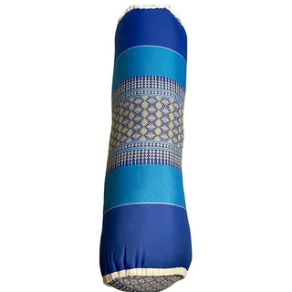 VIE Naturals Thai Kapok Nackenkissen, große Wurst, blau