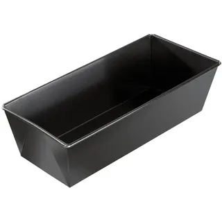 Dr.Oetker Kastenform , Schwarz , Metall , 1,5 l , 11.5x7x25 cm , antihaftbeschichtet, leicht zu reinigen, hitzebeständig, schadstofffrei , Backen & Backzubehör, Backformen, Kastenformen