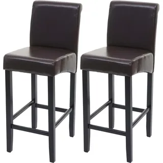MCW Barhocker C33 2er-Set rund 2er Set  Braun