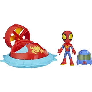 Hasbro Spidey and His Amazing Friends Web-Spinners Spidey mit Luftkissen-Gleiter