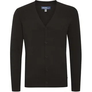 Cardigan BLEND "Cardigan BHCaden", Herren, Gr. XL, schwarz, Obermaterial: 100% Baumwolle CO., Strickjacken Cardigan