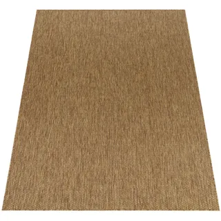 Paco Home Outdoorteppich 150/150 cm Venedig 165 , Braun , Textil , Quadratisch , 150x150 cm , strapazierfähig, für Fußbodenheizung geeignet , Teppiche und Böden, Teppiche, Outdoorteppiche