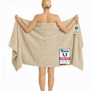 Komfortec Saunatuch 100 x 200 cm beige