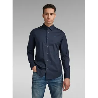 G-Star Dressed Super Slim Langarmhemd - Mazarine Blue - S