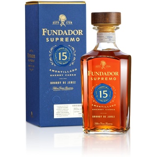 Fundador Supremo 15 Years Old Sherry Casks Brandy de Jerez 40% Vol. 0,7l in Geschenkbox