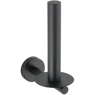 Wenko Toilettenpapierhalter Bosio schwarz, matt, 1 St.