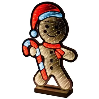 Star-Max LED Lebkuchenmann Infinity Effekt und 60 cm Höhe