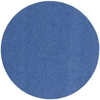 Snapstyle Schlingen Teppich Alma Meliert Rund , Blau , Textil , Rund , 160x160 cm , Teppiche und Böden, Teppiche